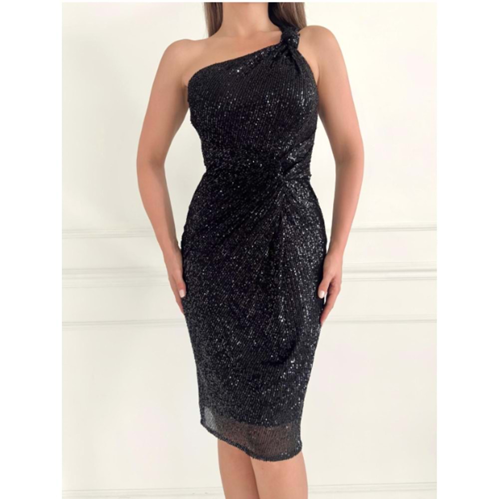24K2194 PUL PAYET ELBİSE