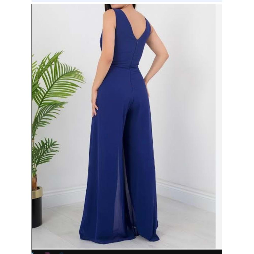 1457 AKSESUAR DETAYLI KOLSUZ ŞİFON TULUM