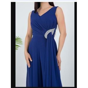 1457 AKSESUAR DETAYLI KOLSUZ ŞİFON TULUM